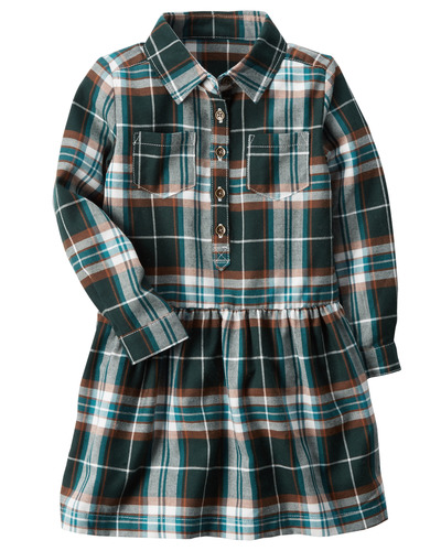 Kid Girl Plaid Drop-Waist Dress | Carters.com, Carters, США