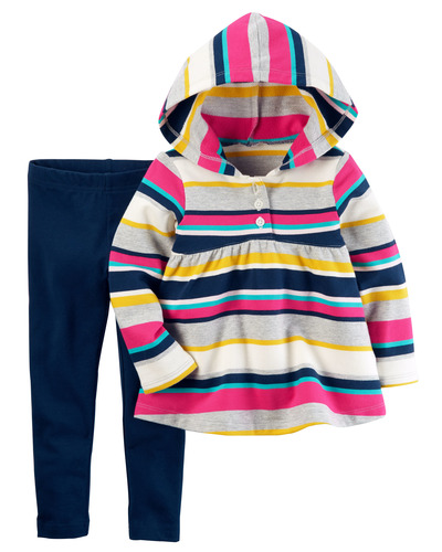 Kid Girl 2-Piece French Terry Hoodie & Legging Set | Carters.com, Carters, 