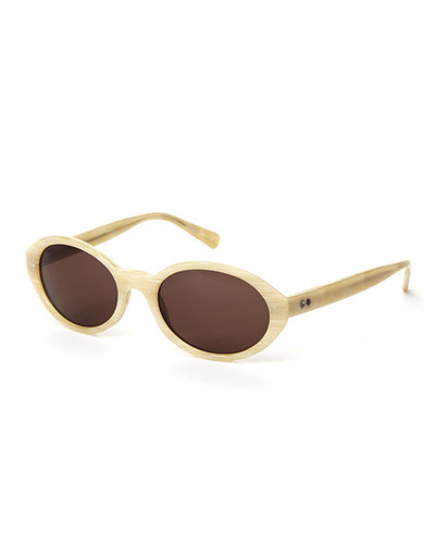 PAUL SMITH PM8123-S Ivory Printed Round Sunglasses, c21stores, 