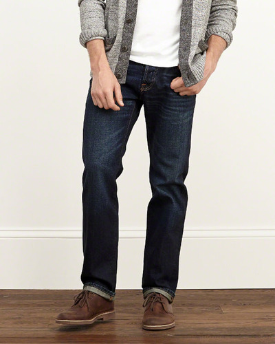 CLASSIC STRAIGHT JEANS, Abercrombie, 
