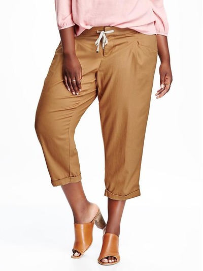 Tapered Plus-Size Cropped Pants, OldNavy, 