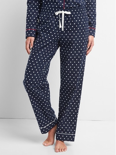 Print flannel sleep pants, GAP, 