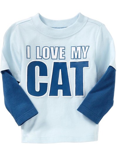 I Love My Cat Tees for Baby, OldNavy, 