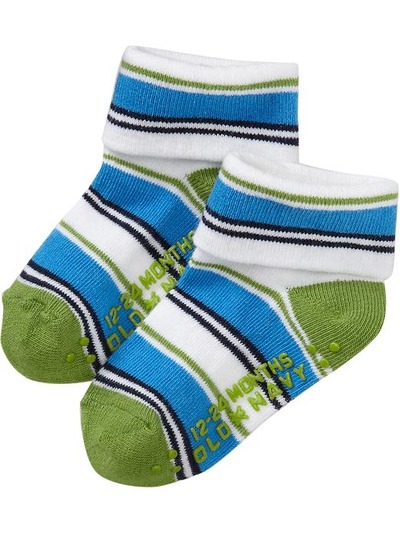 Printed Turn-Cuff Socks for Baby, OldNavy, 