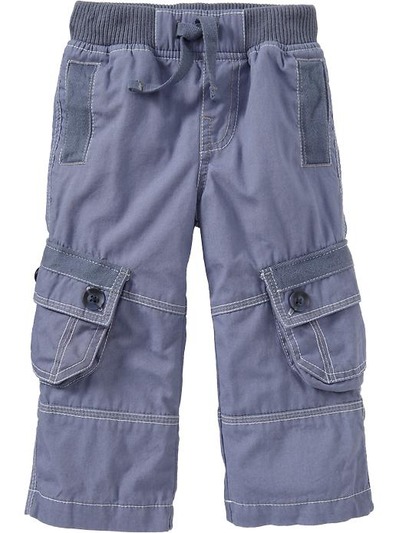 Canvas-Trim Cargo Pants for Baby, OldNavy, 