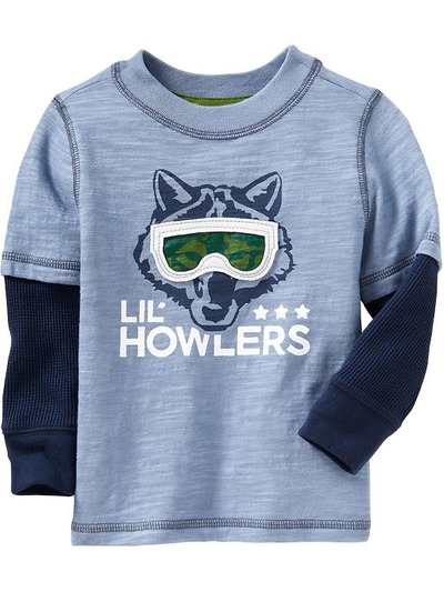 2-in-1 Graphic Slub-Knit Tees for Baby, OldNavy, 