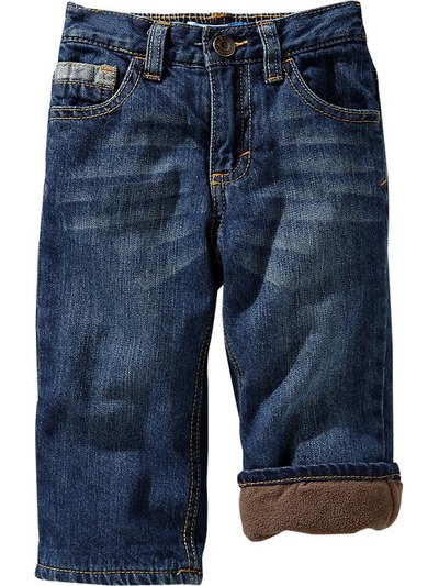 Performance Fleece-Lined Jeans for Baby, OldNavy, 