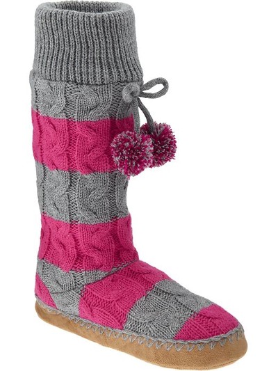 Women's Tall Pom-Pom Cozy Sweater Boots, OldNavy, 
