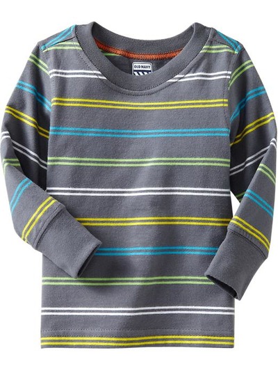 Striped Long-Sleeve Tees for Baby, OldNavy, 