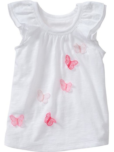 Embellished Flutter-Sleeve Tees for Baby, OldNavy, 