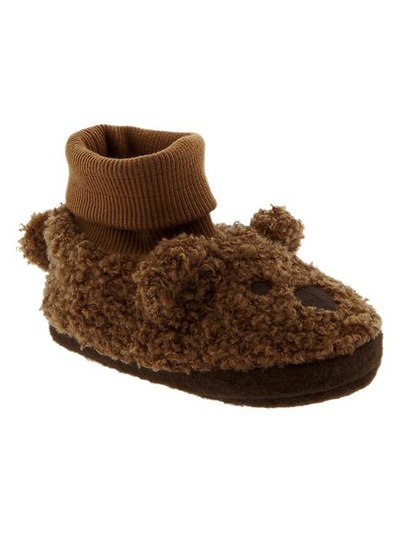 Bear slippers, GAP, 