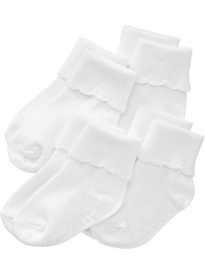 Turn-Cuff Sock 4-Packs for Baby, OldNavy, 
