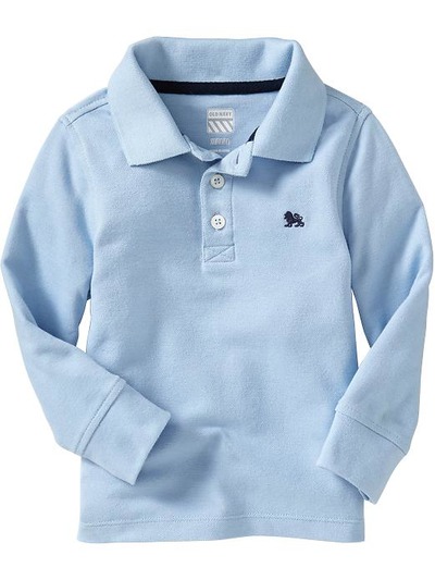Long-Sleeve Pique Polos for Baby, OldNavy, 