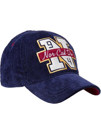 Team-Style Corduroy Baseball Caps for Baby, OldNavy, 