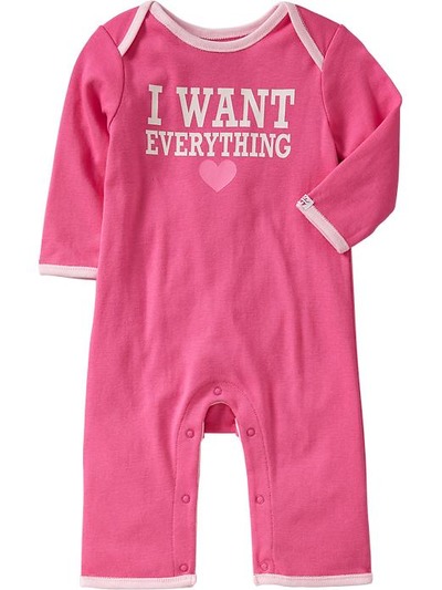 Humor-Graphic One-Pieces for Baby, OldNavy, 