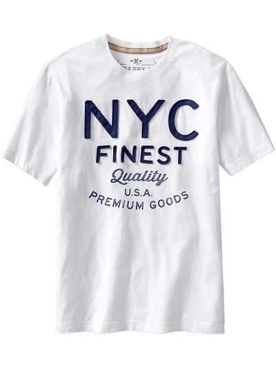 Men's "NYC Finest" Tees, OldNavy, 