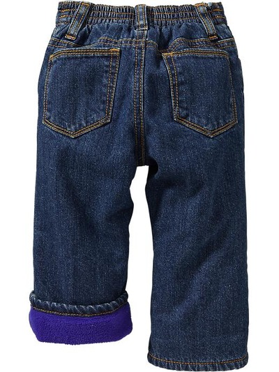 Micro Performance Fleece-Lined Jeans for Baby, OldNavy, 
