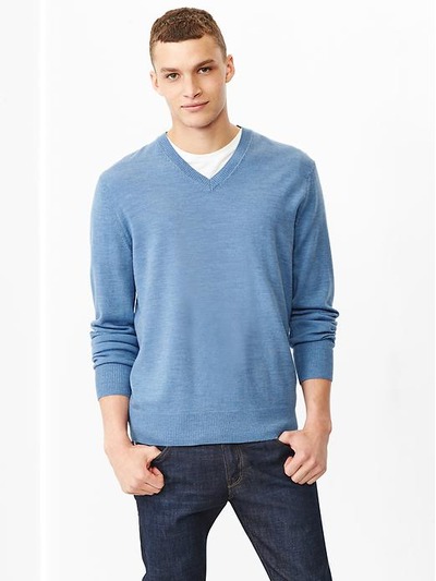 Merino V-neck sweater, GAP, 