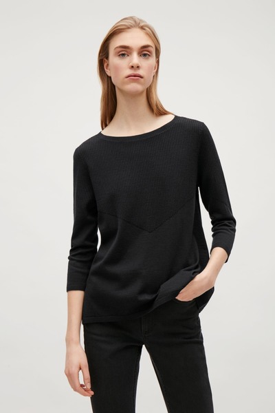 A line ribbed jumper, Cosstores, 