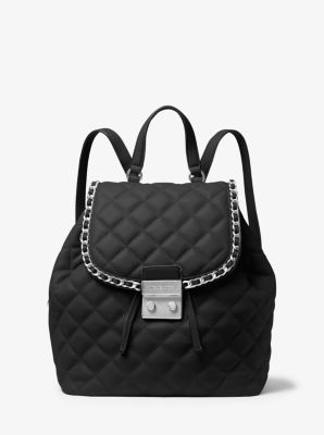 Carine Medium Quilted-Leather Backpack, MichaelKors, США