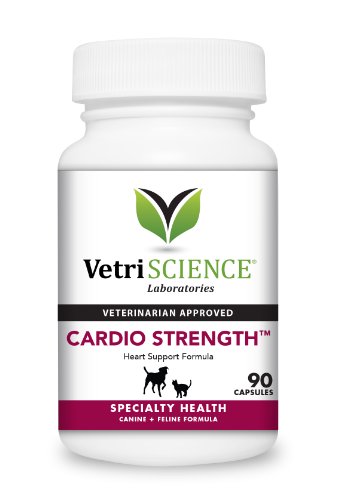 VetriScience Laboratories Cardio Strength, Cardiovascular and Circulatory Support Supplement for Dogs and Cats, 90 Capsules, Amazon, США