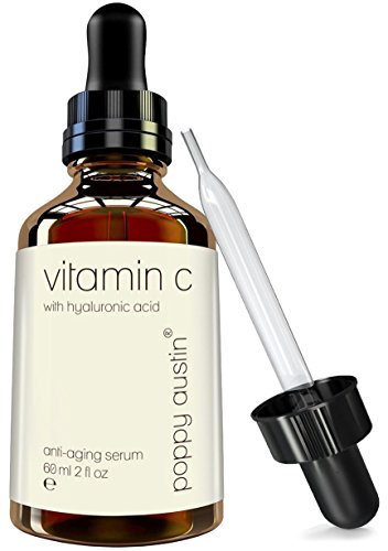 Vitamin C Serum for Face by Poppy Austin - DOUBLE SIZED 60ml - Best Natural, Organic & Triple Purified Vit C Serum - with Hyaluronic Acid Serum, Vitamin E & Jojoba Oil, Amazon, США