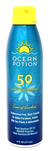 Ocean Potion Scent Of Sunshine Sunscreen Spray, SPF 50, 6 Ounces, Amazon, США