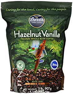 Zavida Hazelnut Vanilla Whole Bean (32 OZ), 32 Ounce, 2 Pound (Pack of 1), Amazon, США